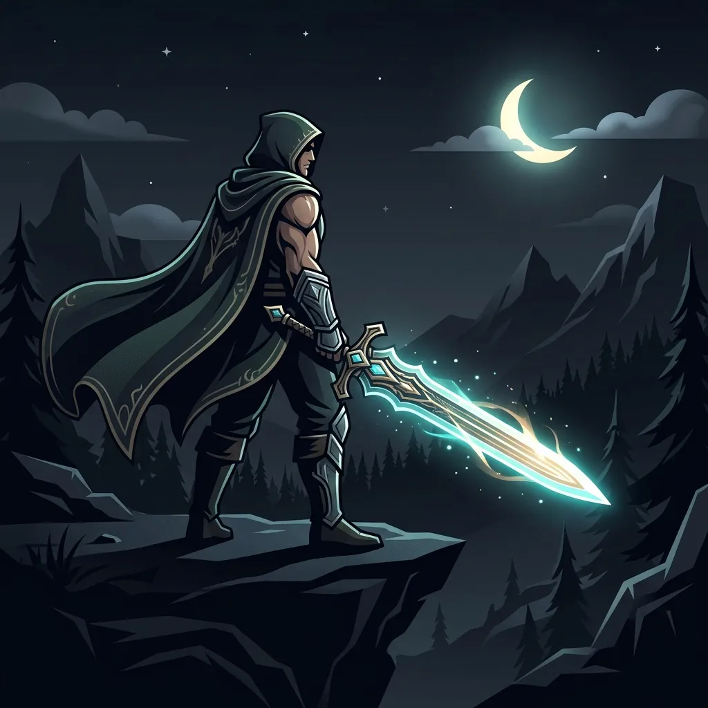 A majestic hunter showcasing the ultimate MH Wilds Long Sword Build with glowing effects